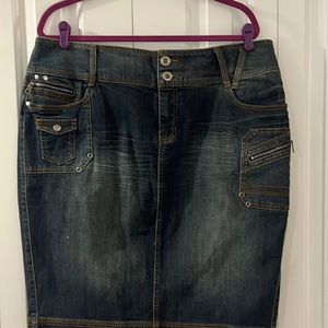 Lane Bryant denim skirt